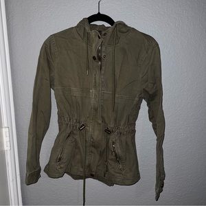 Francesca’s Army Green Military Jacket